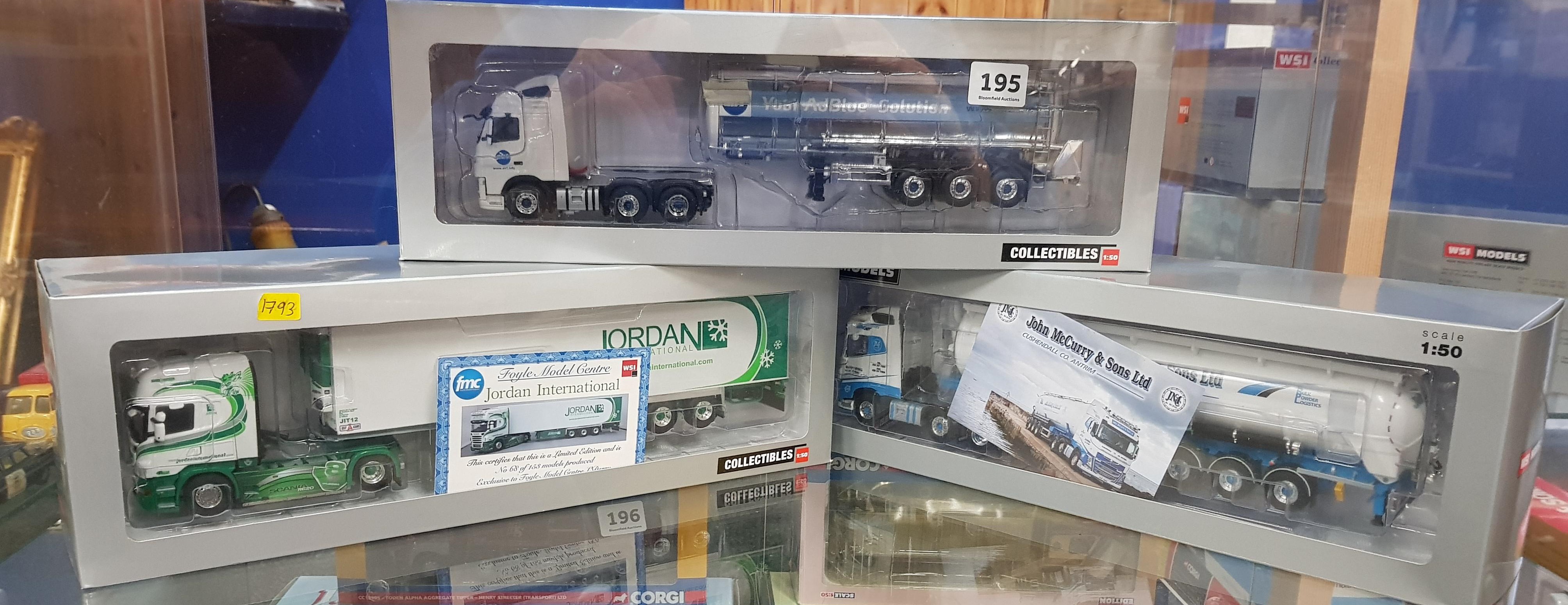 3X WSI COLLECTABLE MODEL TRUCKS, BOXED