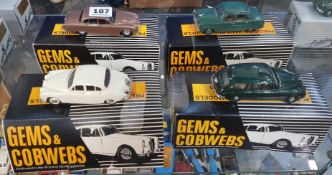 4 GEMS & COBWEBS BOXED MODEL CARS