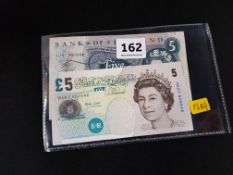2 BANK OF ENGLAND £5 NOTES