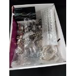 BOX OF COSTUME JEWELLERY TO INCLUDE SILVER