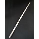 VICTORIAN IVORY AND SILVER MOUNTED PRESENTATION CONDUCTORS BATON. INCRIBED DATE 1883: 'PRESENTED