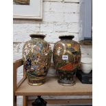 2 SATSUMA VASES