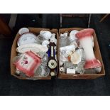 LARGE QUANTITY OF AYNSLEY AND OTHER CHINA CONTAINED IN 2 LARGE BOXES