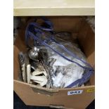 LARGE BOX LOT OF CUTLERY