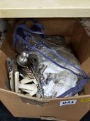 LARGE BOX LOT OF CUTLERY