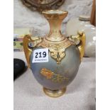 ANTIQUE HAND PAINTED AND GILDED ROYAL WORCESTER URN