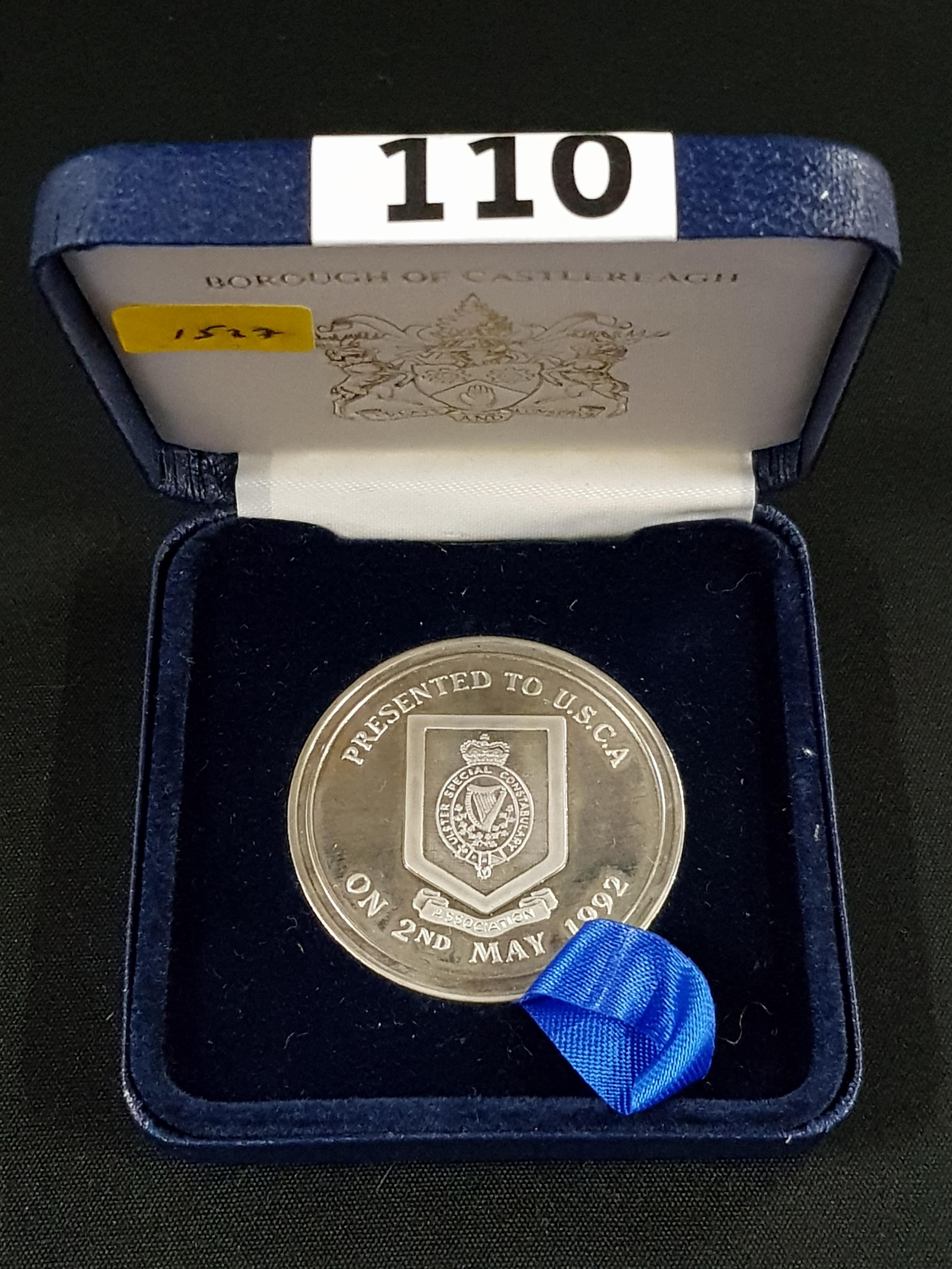ULSTER SPECIAL CONSTABULARY FREEDOM OF BOROUGH OF CASTLEREAGH MEDALLION