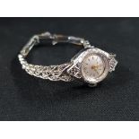 VINTAGE LADIES REGENCY SILVER TONE AND MARCASITE COCKTAIL WATCH BOXED