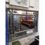 LARGE GILT FRAMED MIRROR