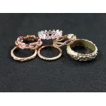 5X ASSORTED DRESS RINGS