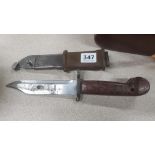 OLD BAYONET AND SHEATH