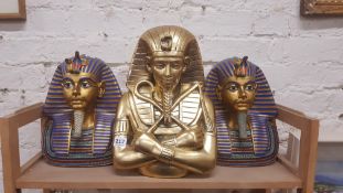 3 EGYPTIAN HEADS