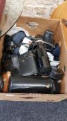 BOX OF CAMERAS AND ACCESSORIES