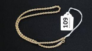 9 CARAT GOLD NECKLACE 6.8G APPROX 18'