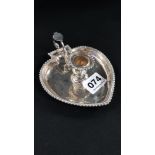 SILVER CANDLE CHAMMBER STICK 98G