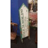 ORIGINAL AND GENUINE BATTLE OF THE BOYNE 1690 DIRECTIONAL SIGN