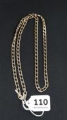 9 CARAT GOLD CURB LINK NECKLACE 22G APPROX 24'