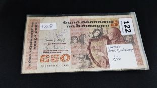 BANK OF IRELAND £50 NOTE