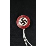 THIRD REICH NSDAP ENAMEL PARTY BADGE. NEW PIN. ORIGINAL