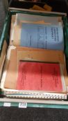 LARGE CRATE OF OLD ENGINEERING PLANS
