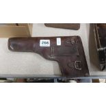 OLD BROWN LEATHER HOLSTER