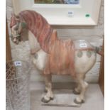 CLAY HORSE FIGURE