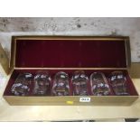 BOXED SET OF VINTAGE WATERFORD DOMESTIC GLASSES