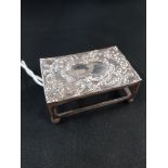 ANTIQUE SILVER MATCH BOX HOLDER