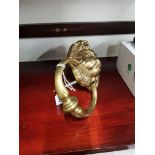 BRASS LION DOOR KNOCKER