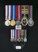 SET OF MEDALS WITH MINIATURES