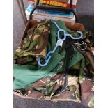 BOX OF MILITARY CLOTHING