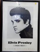 1980'S FRAMED ELVIS POSTER BY STEFAN GRABWOSKI