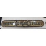 GENUINE ORIGINAL CAST IRON RAILWAY SIGN - NEWRY EDWARD STREET