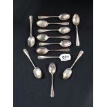 SET OF 12 SILVER TEASPOONS 148G