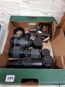 COLLECTION OF VINTAGE CAMERA LENSES