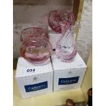 4 PIECES OF BOXED CAITHNESS GLASS