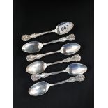 SET OF 6 STERLING SILVER SPOONS