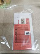 MINT STAMPS AND RATION BOOK