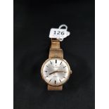 9 CARAT GOLD GENTS WRIST WATCH RODANIA 55 GMS