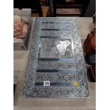 LARGE SILVER PLATE WALL JEWELLERY CASE