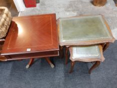 NEST OF TABLES AND LAMP TABLE