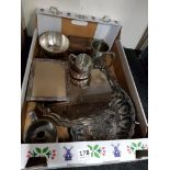 BOX OF SILVER PLATE