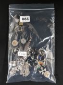 BAG OF SILVER JEWELLERY