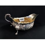 FINELY EMBOSSED SAUCE BOAT DUBLIN 1972