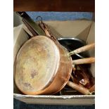 BOX COPPER POTS