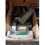 BOX LOT OF MODEL BUSES