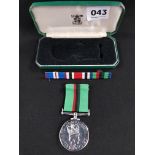 ROYAL ULSTER CONSTABULARY SERVICE MEDAL R/CONST S MCLOSKEY R13463