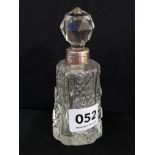 ANTIQUE SILVER COLLARED PERFUME BOTTLE