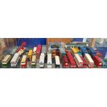 LARGE SHELF LOT OF DINKY MODELS