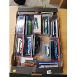 BOX LOT OF MODEL BUSES